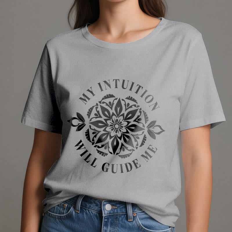 Olivenorma "MY INTUITION WILL GUIDE ME" Floral T-Shirt - image 10