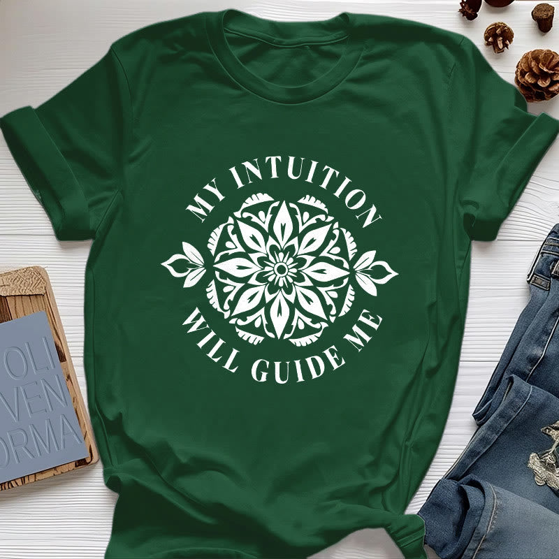 Olivenorma "MY INTUITION WILL GUIDE ME" Floral T-Shirt - Dark Green - 2XL - image 19