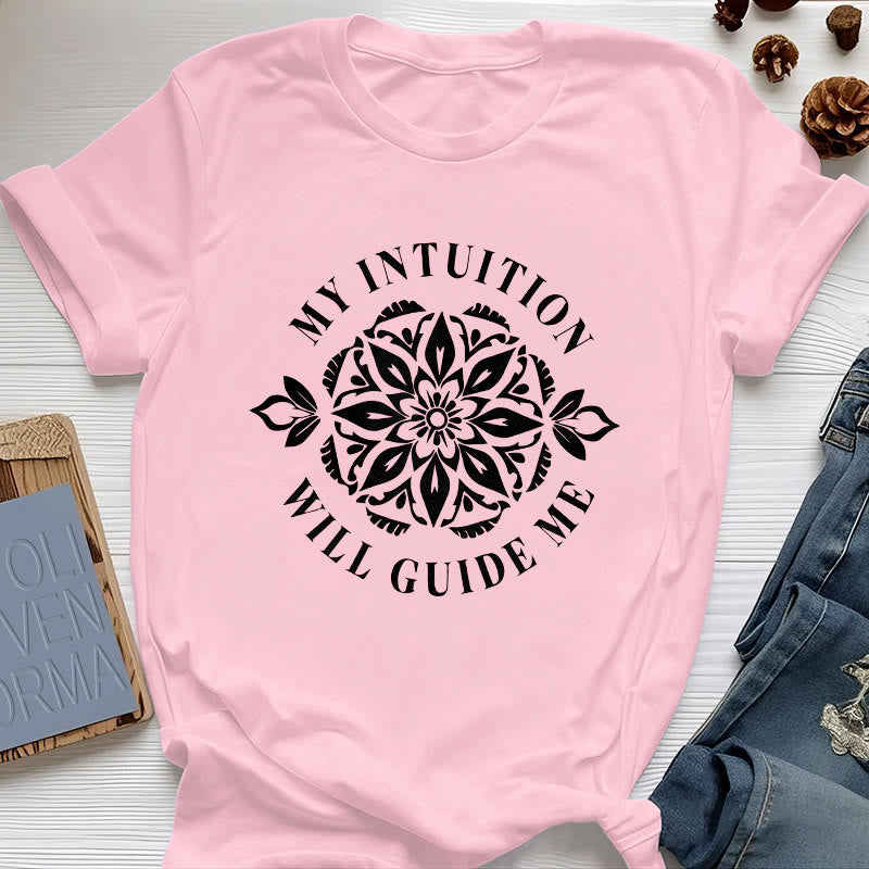Olivenorma "MY INTUITION WILL GUIDE ME" Floral T-Shirt - Pink - 2XL - image 13