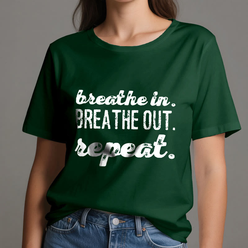 Olivenorma "BREATHE IN, BREATHE OUT" Meditation Spiritual Tee T-Shirt - image 20