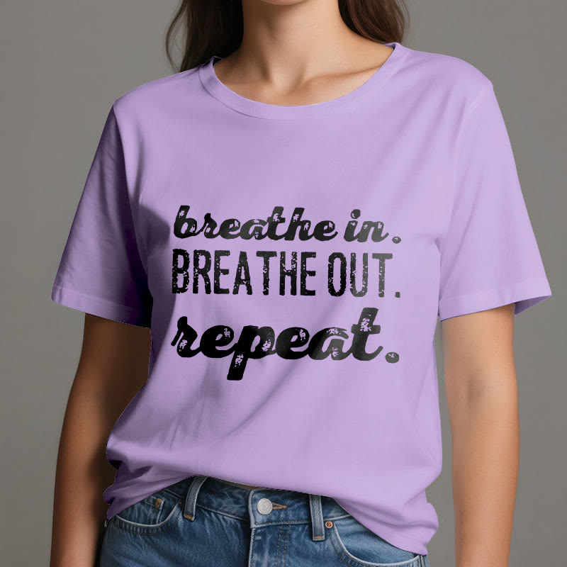 Olivenorma "BREATHE IN, BREATHE OUT" Meditation Spiritual Tee T-Shirt - image 16