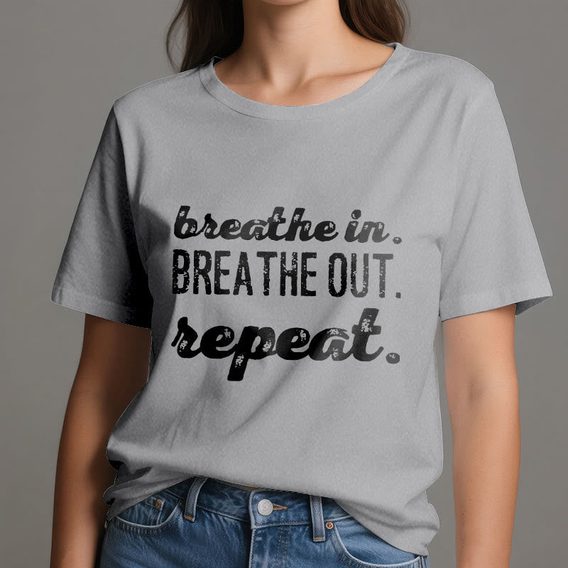 Olivenorma "BREATHE IN, BREATHE OUT" Meditation Spiritual Tee T-Shirt - image 8