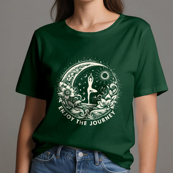Olivenorma "ENJOY THE JOURNEY" Yoga Spiritual Tee T-Shirt - image 20