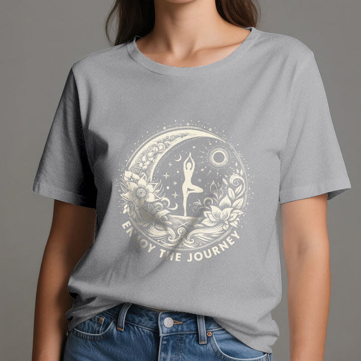 Olivenorma "ENJOY THE JOURNEY" Yoga Spiritual Tee T-Shirt - image 10