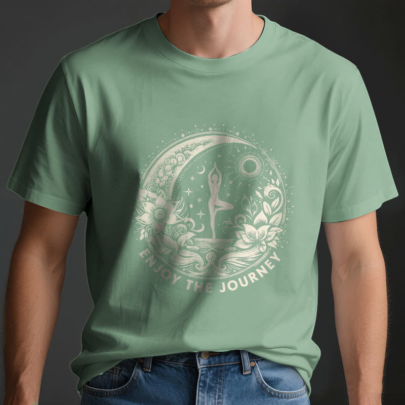 Olivenorma "ENJOY THE JOURNEY" Yoga Spiritual Tee T-Shirt - image 3