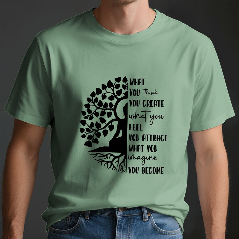 Olivenorma Tree of Life Yoga Meditation Cotton T-Shirt - image 3