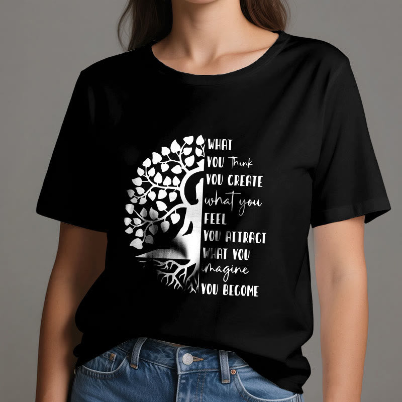 Olivenorma Tree of Life Yoga Meditation Cotton T-Shirt - image 8