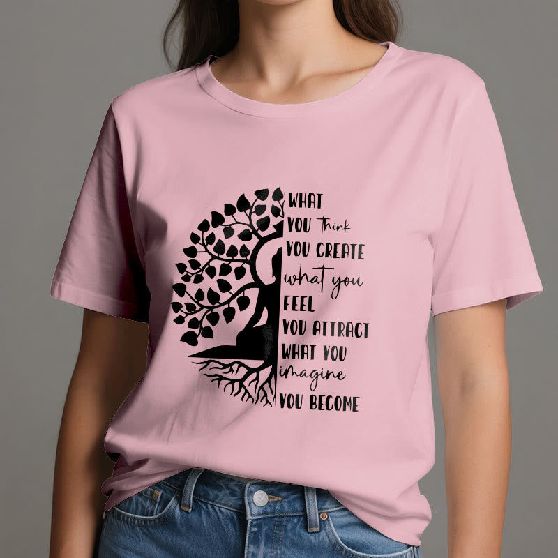 Olivenorma Tree of Life Yoga Meditation Cotton T-Shirt - image 16