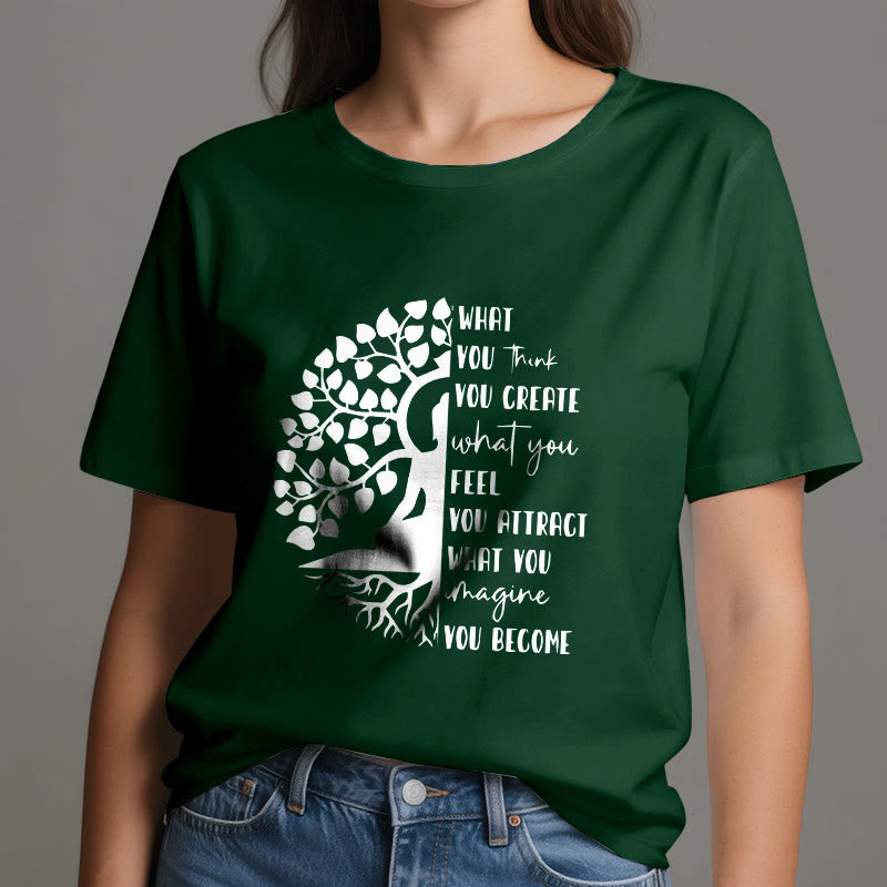 Olivenorma Tree of Life Yoga Meditation Cotton T-Shirt - image 20