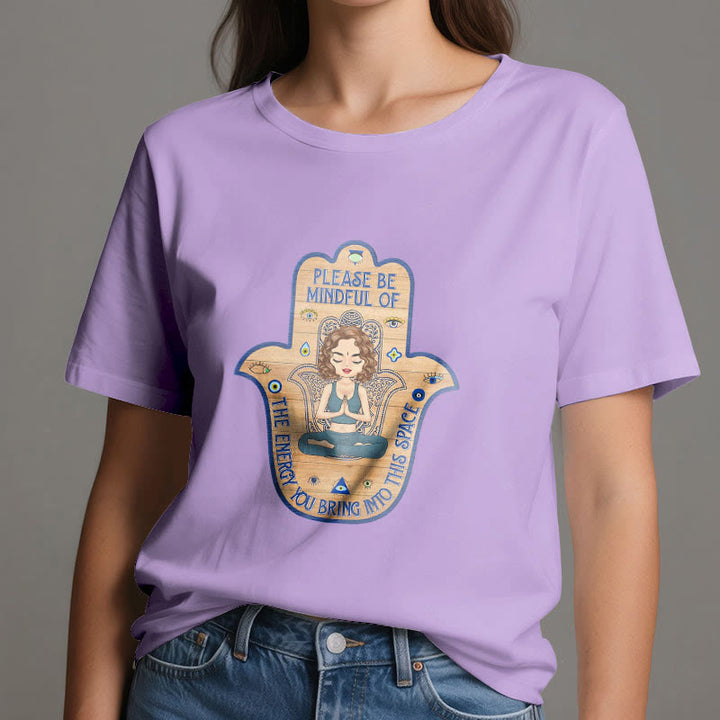 Olivenorma Hamsa Hand Meditation Protection Spiritual T-Shirt - image 16