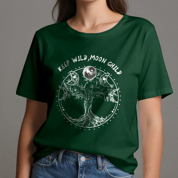 Olivenorma "KEEP WILD, MOON CHILD" Tree of Life Moon Phase T-Shirts - image 20