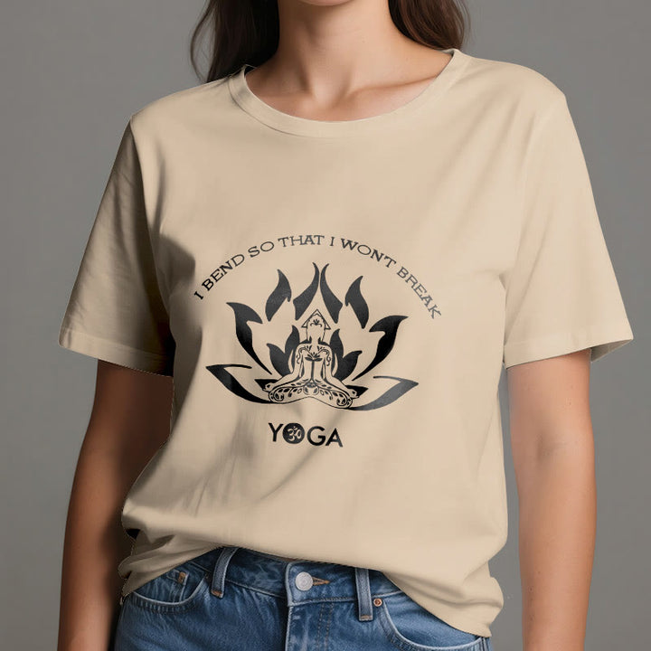 Olivenorma "I Bend So That I Won't Break" Yoga T-Shirt - image 11