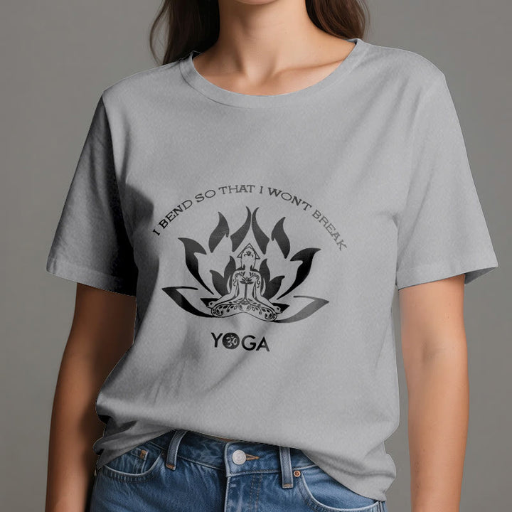 Olivenorma "I Bend So That I Won't Break" Yoga T-Shirt - image 9