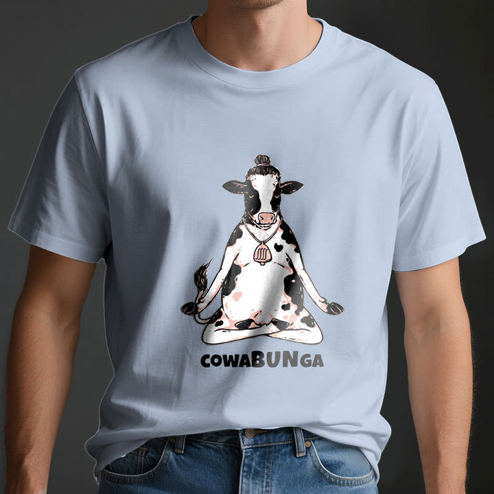 Olivenorma "Cowabunga" Yoga Cow T-Shirt - image 11
