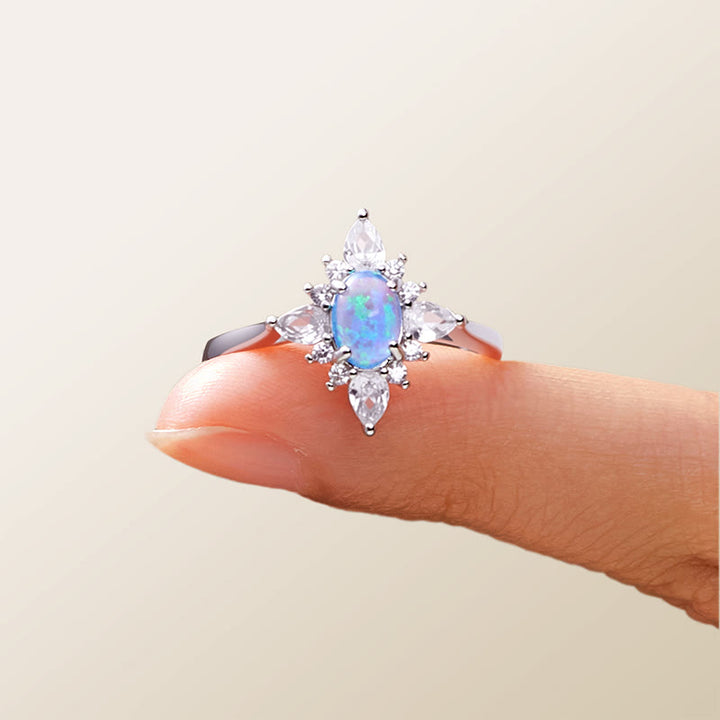 Olivenorma "Uniquely Yours" Radiant Opal Star Ring - image 4