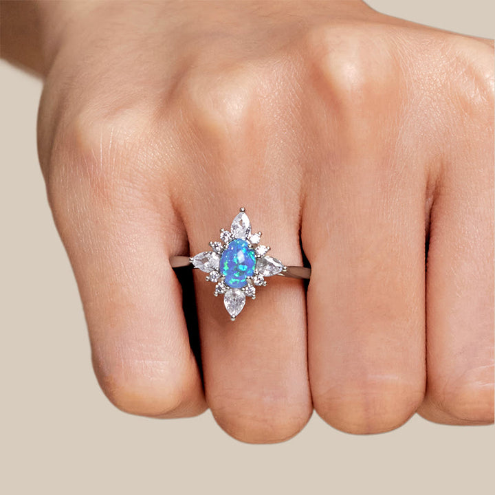 Olivenorma "Uniquely Yours" Radiant Opal Star Ring - image 3