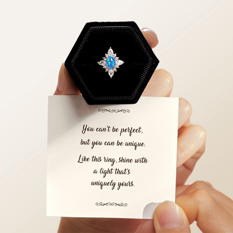 Olivenorma "Uniquely Yours" Radiant Opal Star Ring - image 0