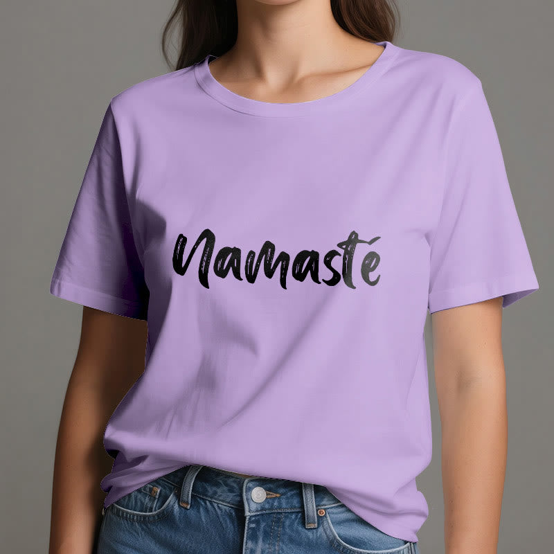 Olivenorma Namaste Yoga Unisex Pilates T-Shirt - image 17