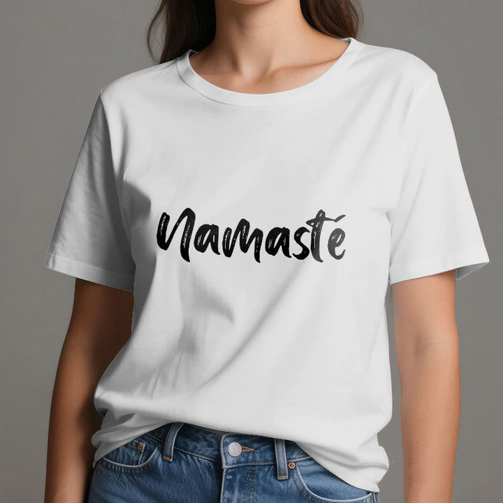Olivenorma Namaste Yoga Unisex Pilates T-Shirt - image 5
