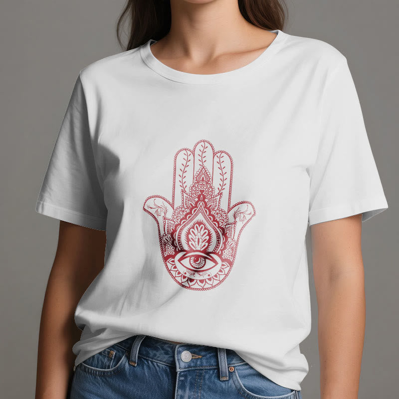 Olivenorma Soft Hamsa cotton T-Shirt - image 1