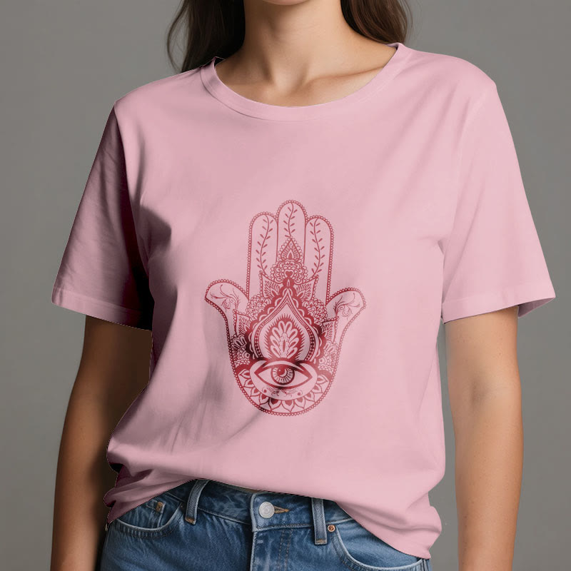 Olivenorma Soft Hamsa cotton T-Shirt - image 13