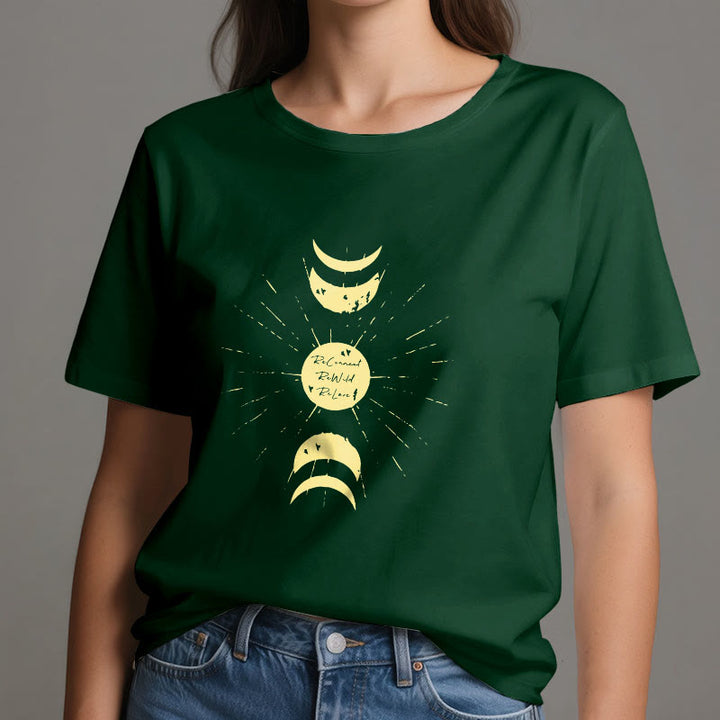 Olivenorma Moon Phases Yoga Cotton T-Shirt - image 15