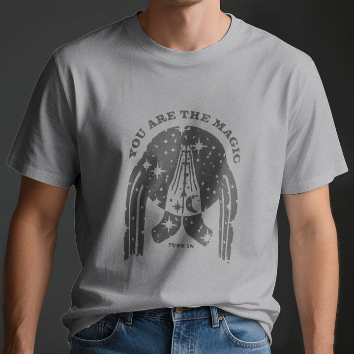 Olivenorma "Tune in You Are The Mageic" Yoga Boxy T-Shirt - image 5