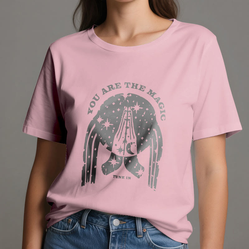 Olivenorma "Tune in You Are The Mageic" Yoga Boxy T-Shirt - image 12