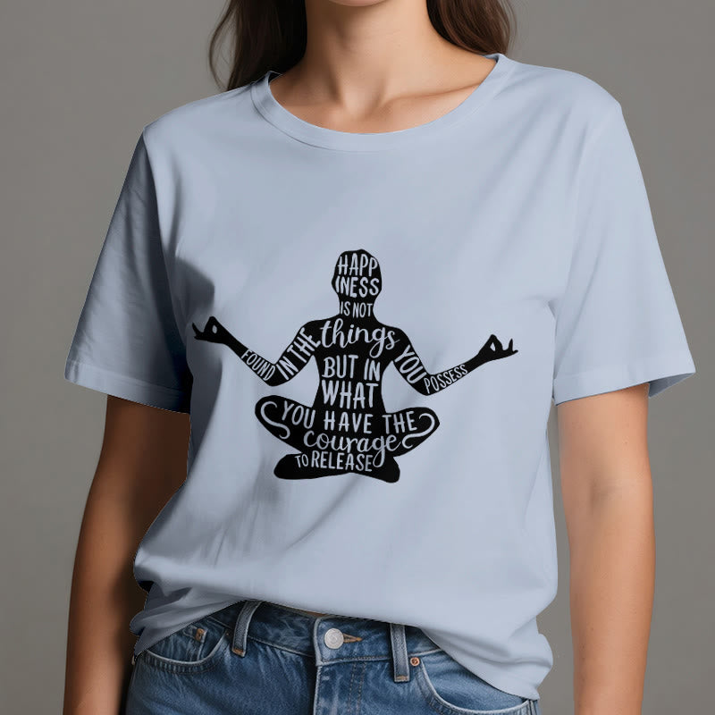 Olivenorma Meditation Tee Cotton Spiritual Yoga T-Shirt - image 1