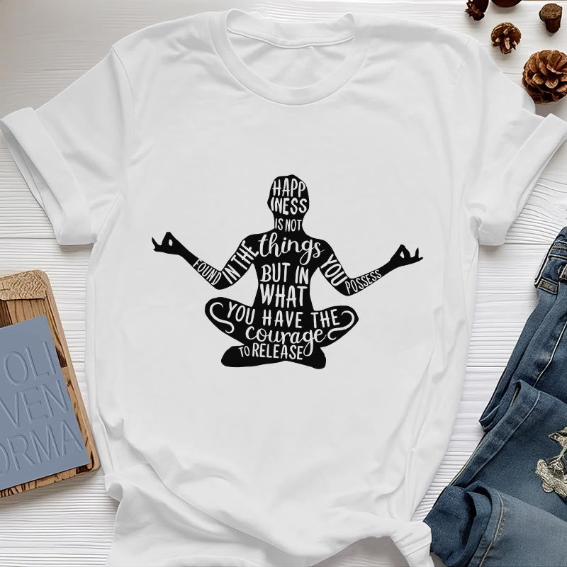 Olivenorma Meditation Tee Cotton Spiritual Yoga T-Shirt - White - 2XL - image 5