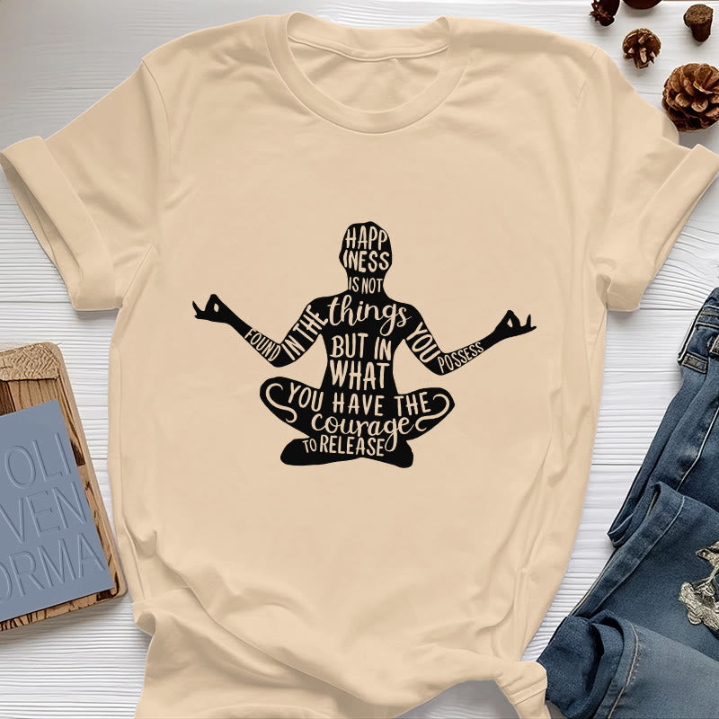 Olivenorma Meditation Tee Cotton Spiritual Yoga T-Shirt - Yellow - 2XL - image 11