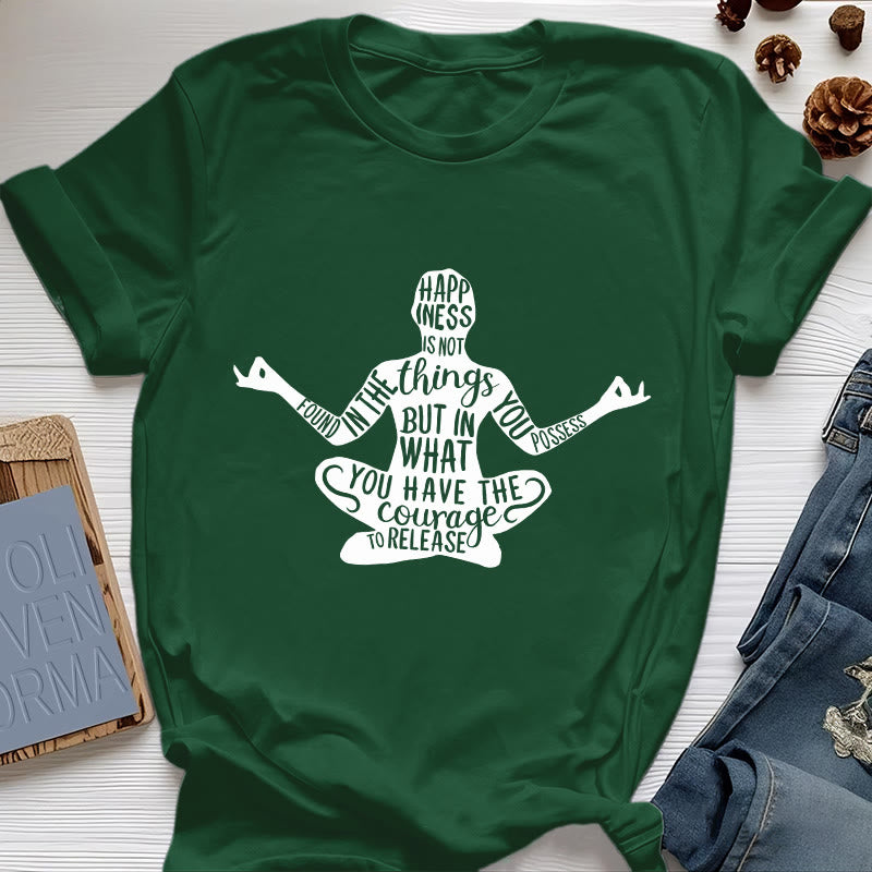 Olivenorma Meditation Tee Cotton Spiritual Yoga T-Shirt - Dark Green - 2XL - image 19