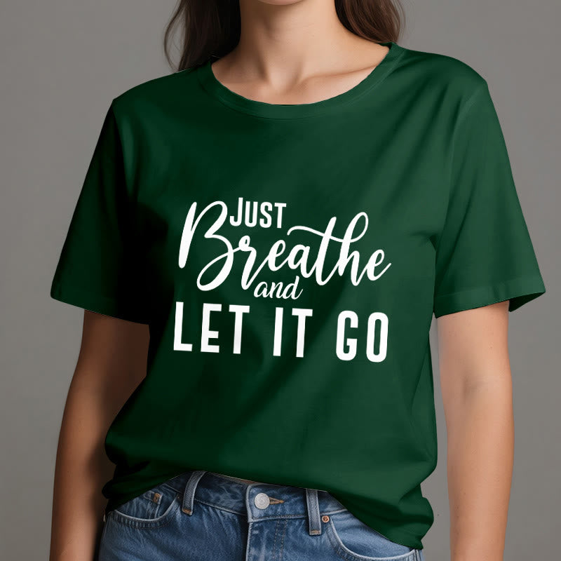 Olivenorma "JUST BREATHE AND LET IT GO" Spiritual Tee T-Shirt - image 20