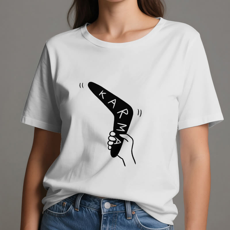 Olivenorma "KARMA" Funny Yoga Work Out Fitness T-Shirt - image 1