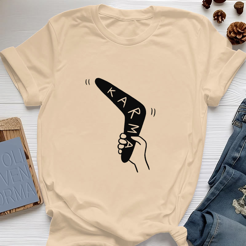 Olivenorma "KARMA" Funny Yoga Work Out Fitness T-Shirt - Yellow - 2XL - image 9