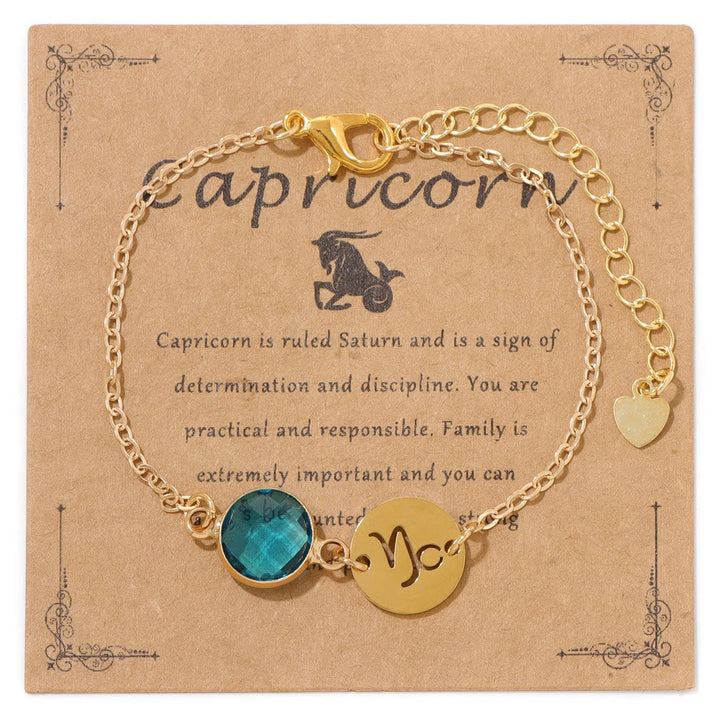 Olivenorma 12 Constellations Zodiac Birthstone Adjustable Bracelet - Capricorn - image 4