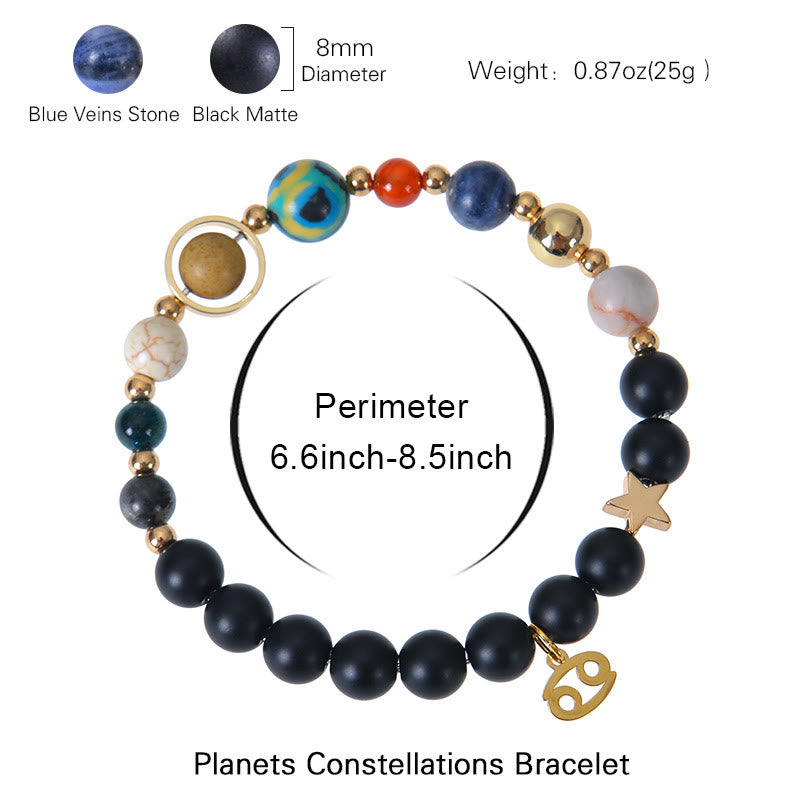 Olivenorma Twelve Constellations Eight Planets Gemstone Bracelet - image 3