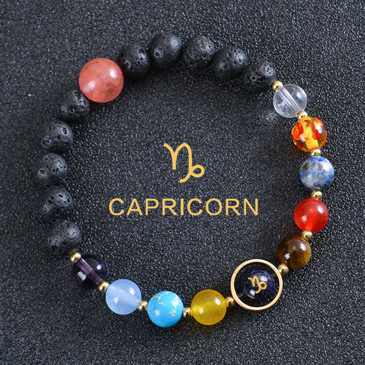 Olivenorma Eight Planets Zodiac Lava Stone Bracelet - Capricorn - image 7