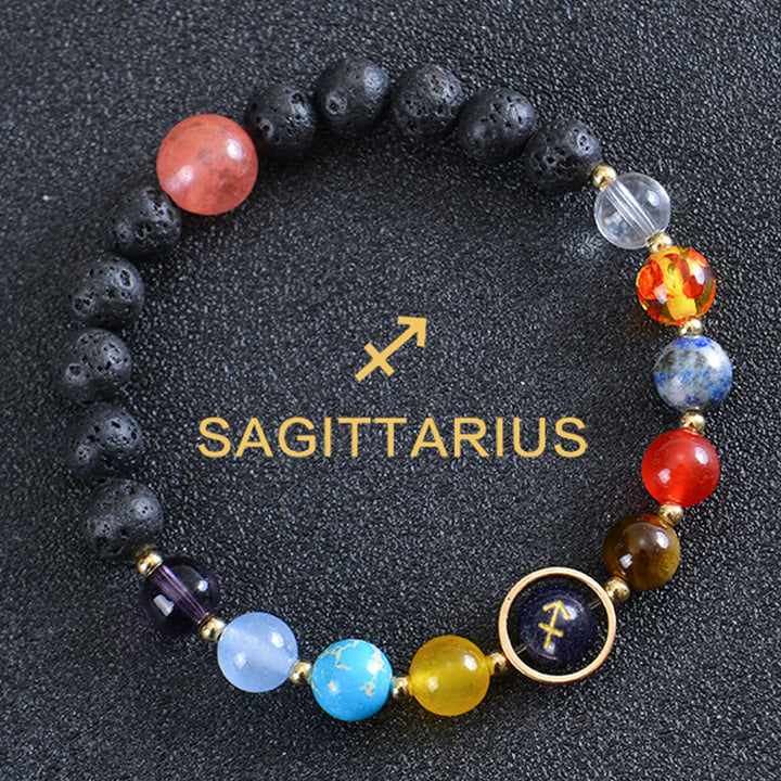 Olivenorma Eight Planets Zodiac Lava Stone Bracelet - Sagittarius - image 6