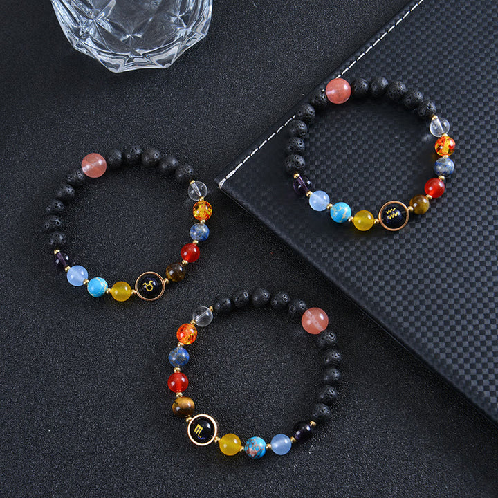 Olivenorma Eight Planets Zodiac Lava Stone Bracelet - image 16