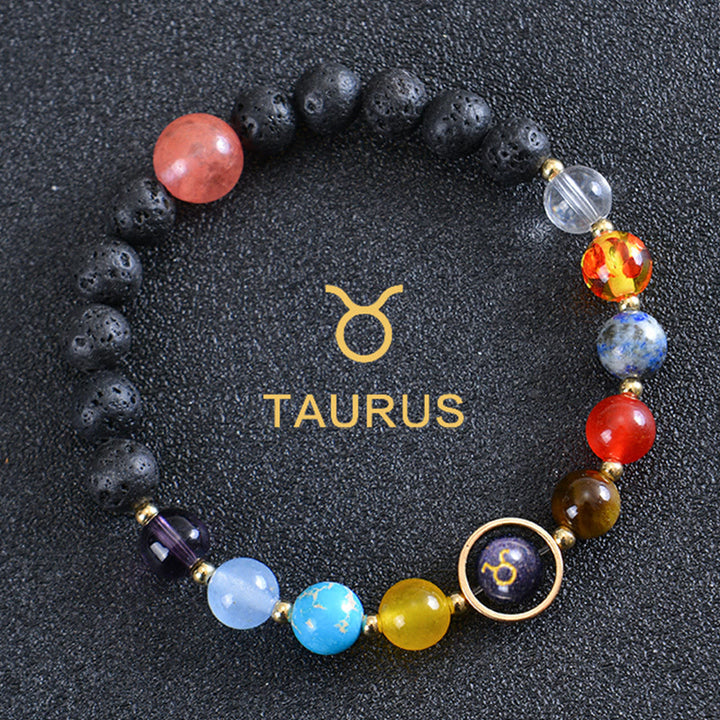 Olivenorma Eight Planets Zodiac Lava Stone Bracelet - Taurus - image 11