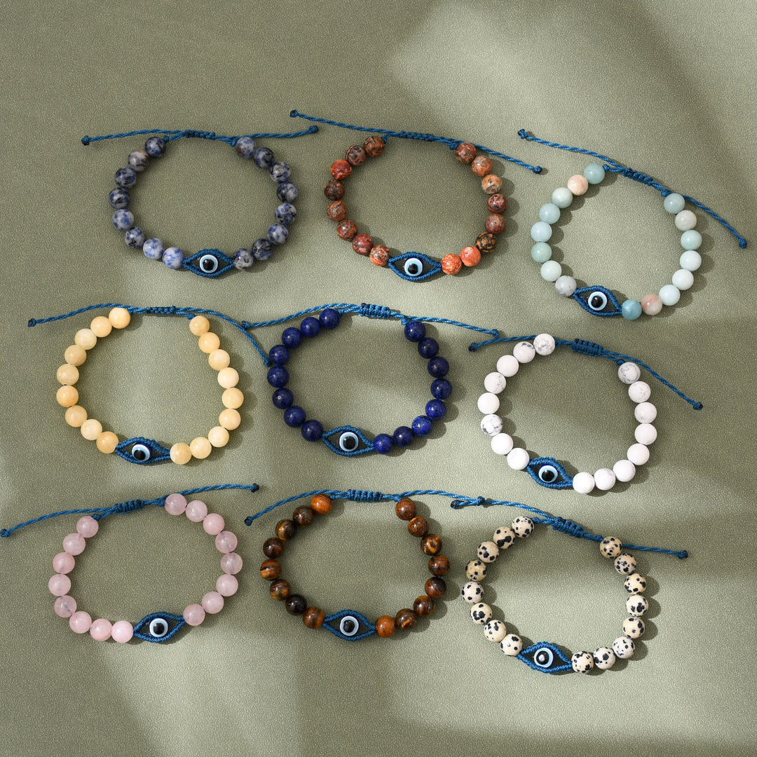Olivenorma Evil Eye Good Luck & Protection Crystal Braided Bracelet - image 18
