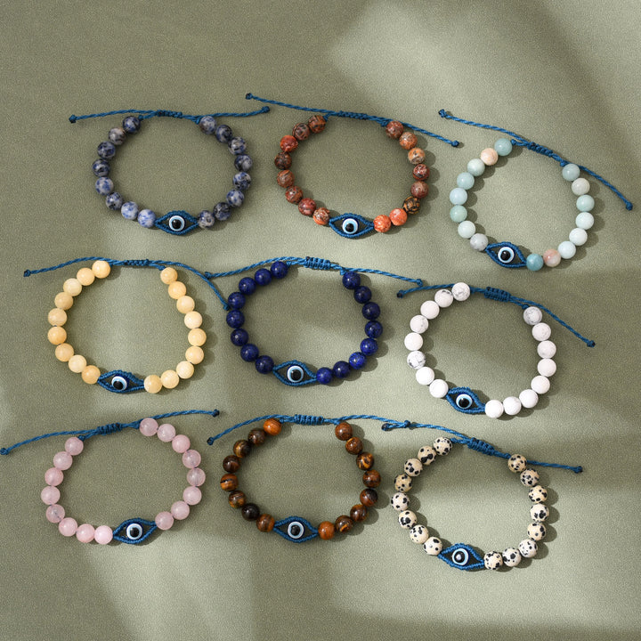 Olivenorma Evil Eye Good Luck & Protection Crystal Braided Bracelet - image 18