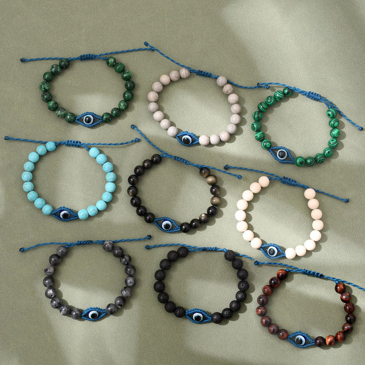 Olivenorma Evil Eye Good Luck & Protection Crystal Braided Bracelet - image 19