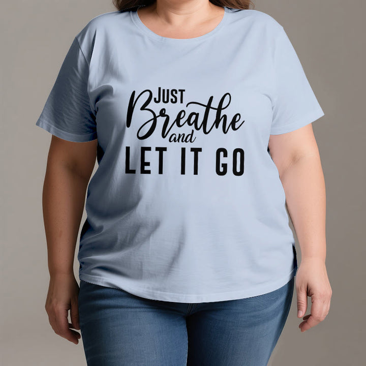 Olivenorma "JUST BREATHE AND LET IT GO" Spiritual Tee T-Shirt - image 2