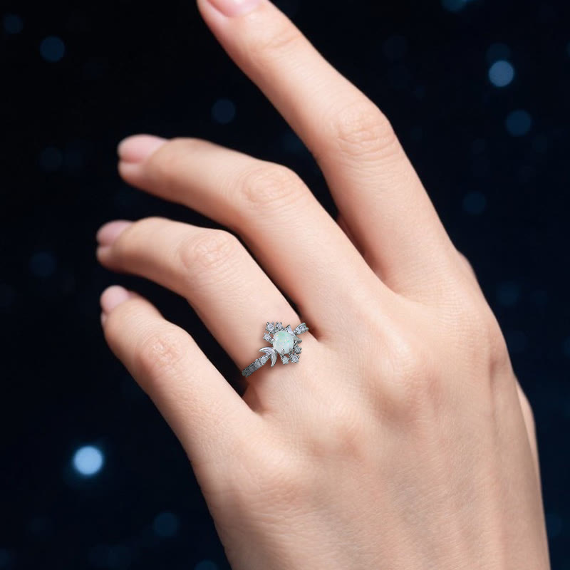 Olivenorma Druid's Moon Knot Opal Ring - image 1