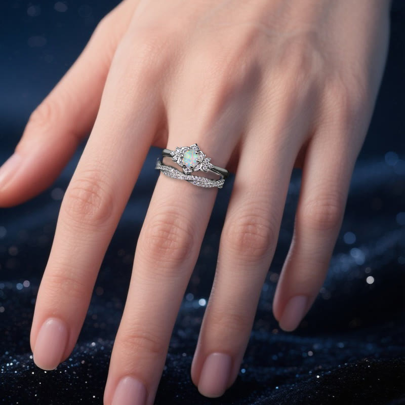 Olivenorma Iris Bloom Ring - image 1