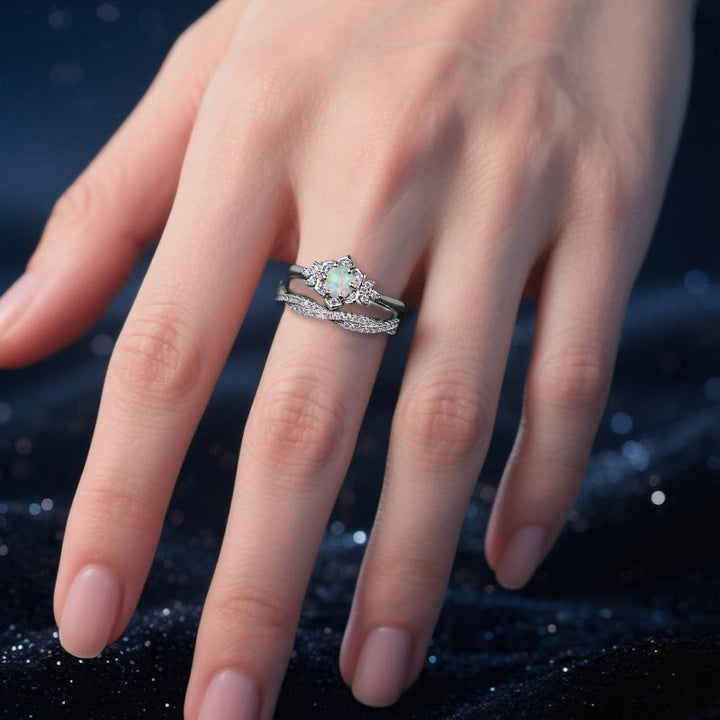 Olivenorma Iris Bloom Ring - image 1