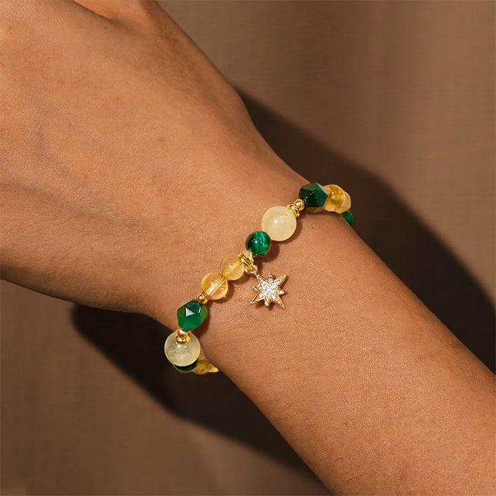 Olivenorma "Abundant Journey" Green Tiger Eye Wealth Bracelet - image 4