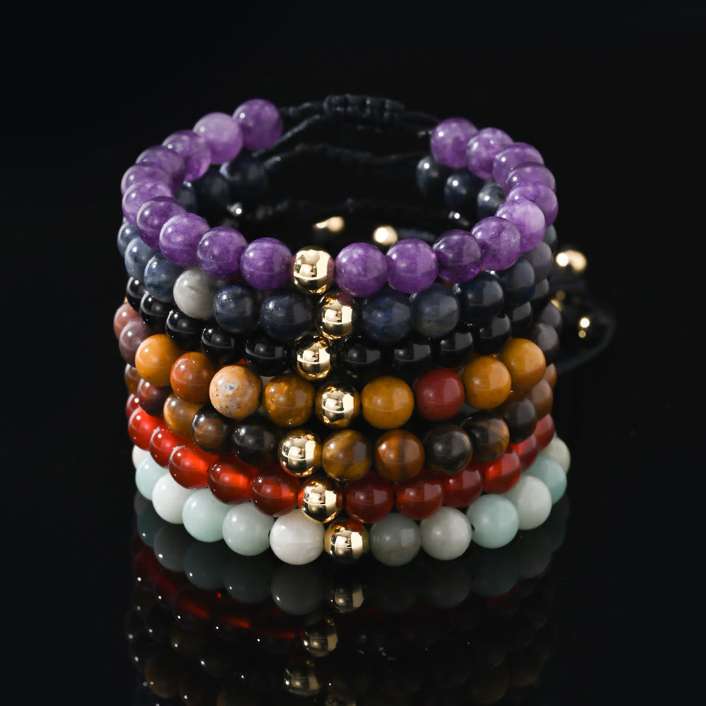 Olivenorma Natural Crystal Adjustable Beaded Braided Bracelet - image 16